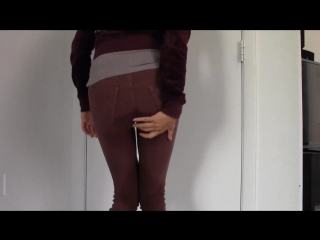 secret wetter amy re wetting tight brown pants